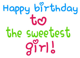 Happy Birthday Free Cute Clipart Cute Font     