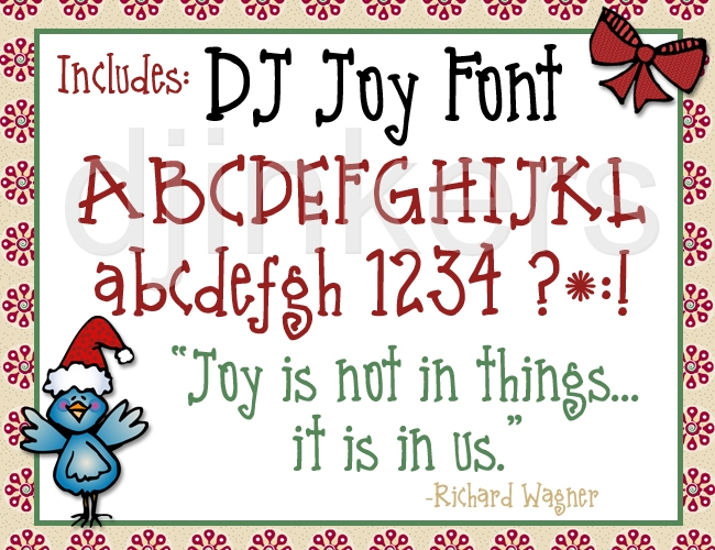Holiday Clip Art Snippets   Font Download