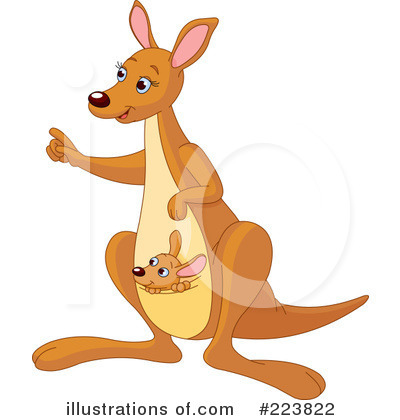 Kangaroo Clipart  223822   Illustration By Pushkin