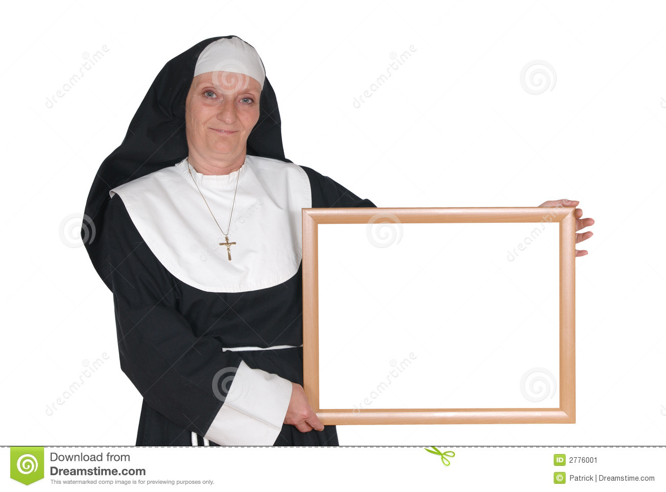 Middle Aged Advertising Sister Nun  Religion Christianity Lifestyle