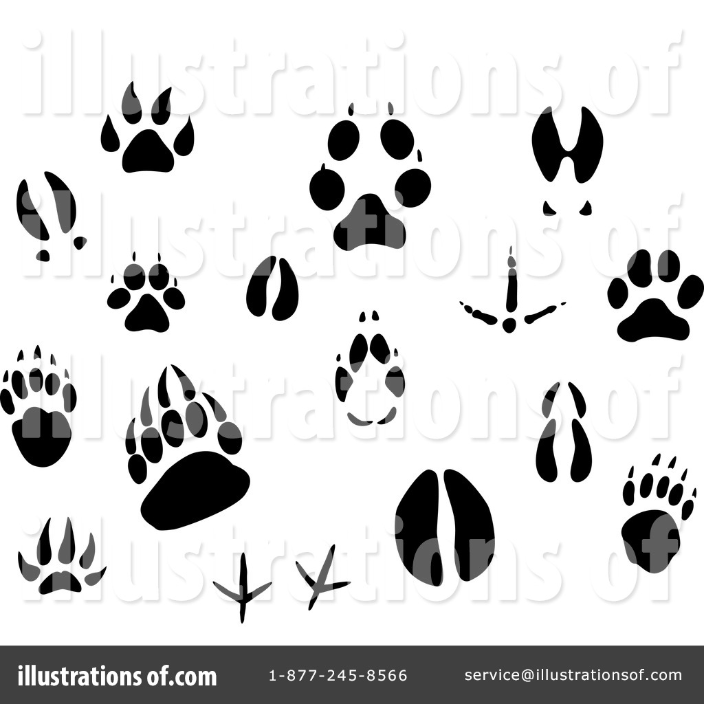Royalty Free  Rf  Animal Tracks Clipart Illustration By Seamartini