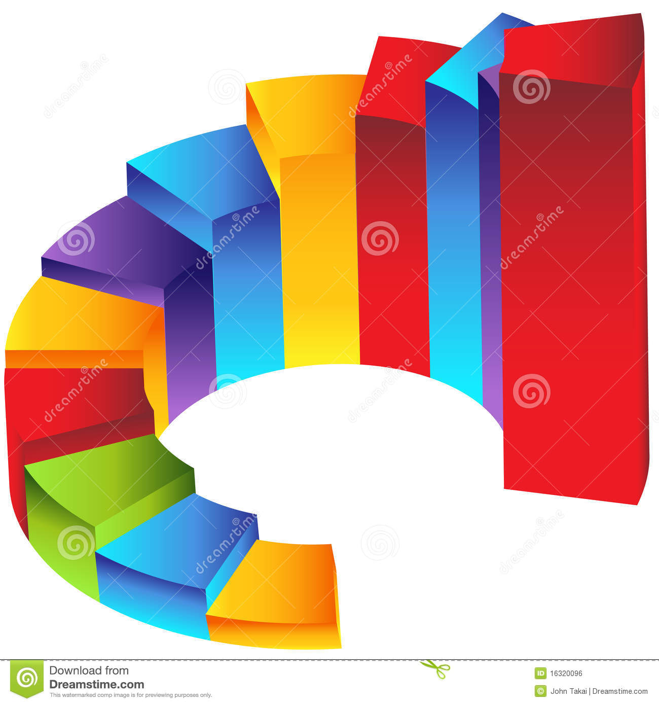 Staircase Step Column Chart Royalty Free Stock Image   Image  16320096