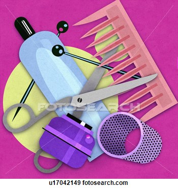 Stock Illustration   Hair Products  Fotosearch   Search Vector Clipart