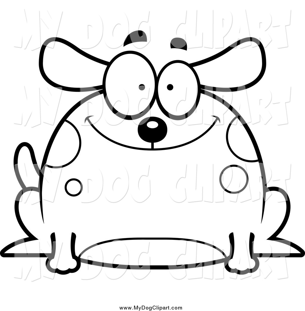 And White Happy Chubby Dog Dog Clip Art Cory Thoman