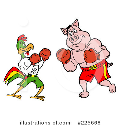 Boxing Clipart  225668 By Lafftoon   Royalty Free  Rf  Stock