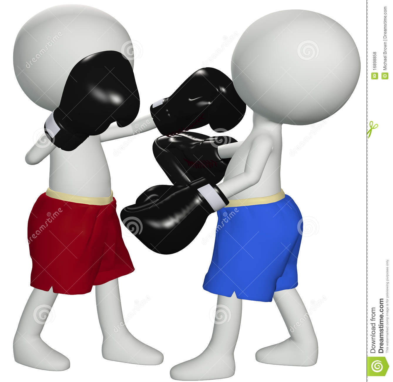 Boxing Knockout Clipart Boxers Punch Knockout In 3d