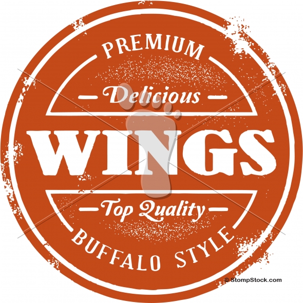 Buffalo Chicken Wings Menu Vector   Stompstock   Royalty Free Stock