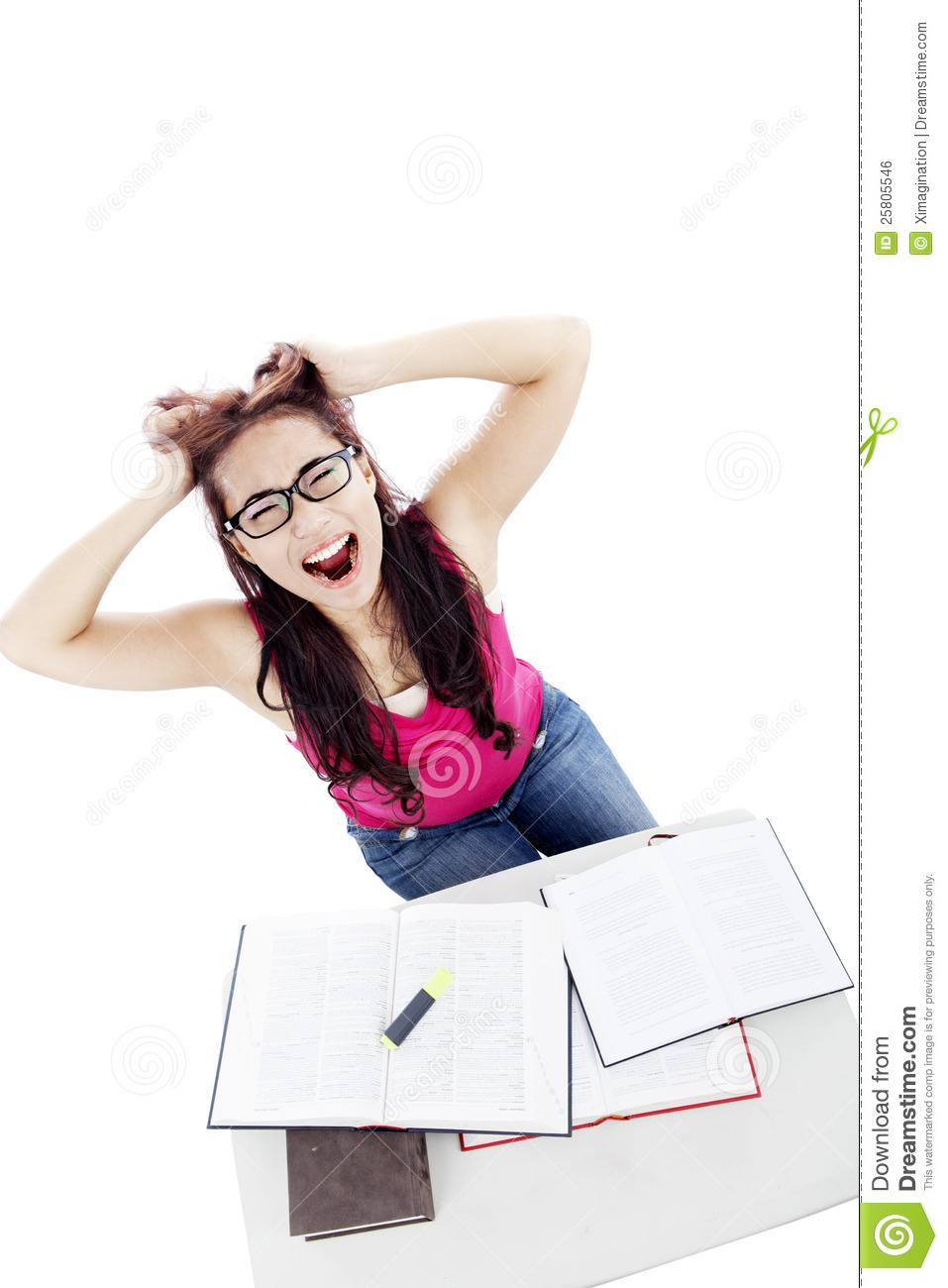 Frustrated College Student Royalty Free Stock Image   Image  25805546