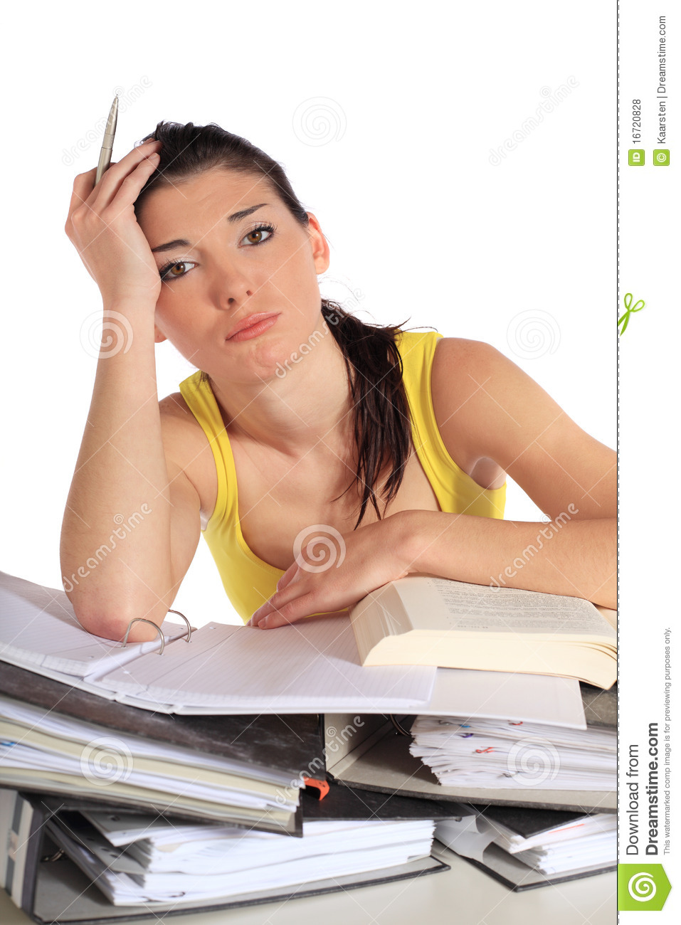 Frustrated Student Royalty Free Stock Photos   Image  16720828