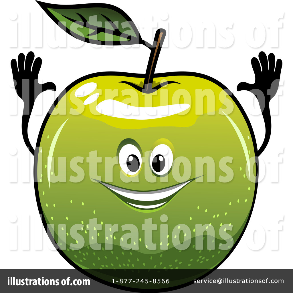 Green Apple Clipart  1214826 By Seamartini Graphics   Royalty Free  Rf    