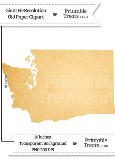 Old Paper Giant Washington State Clipart From Printabletreats Com
