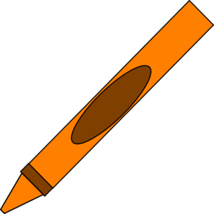 Orange Crayon Clip Art