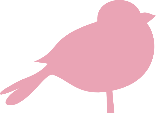 Pink Chubby Bird 2 Clip Art At Clker Com   Vector Clip Art Online    
