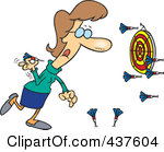 Royalty Free Rf Clip Art Illustration Of A Cartoon Woman Missing The