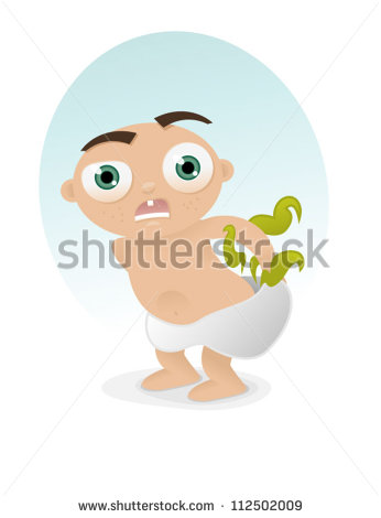 Stinky Diaper Clipart Cute Baby Had An Smelly Diaper
