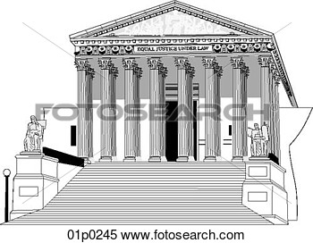 Supreme Court  Congress  View Large Clip Art Graphic