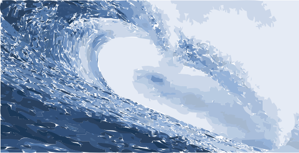 Water Waves Clip Art At Clker Com   Vector Clip Art Online Royalty