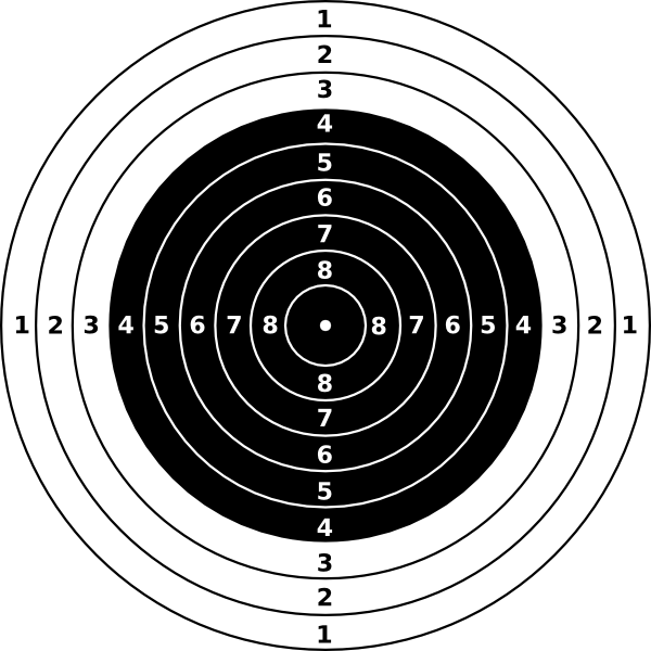 Air Rifle Target Clip Art At Clker Com   Vector Clip Art Online    