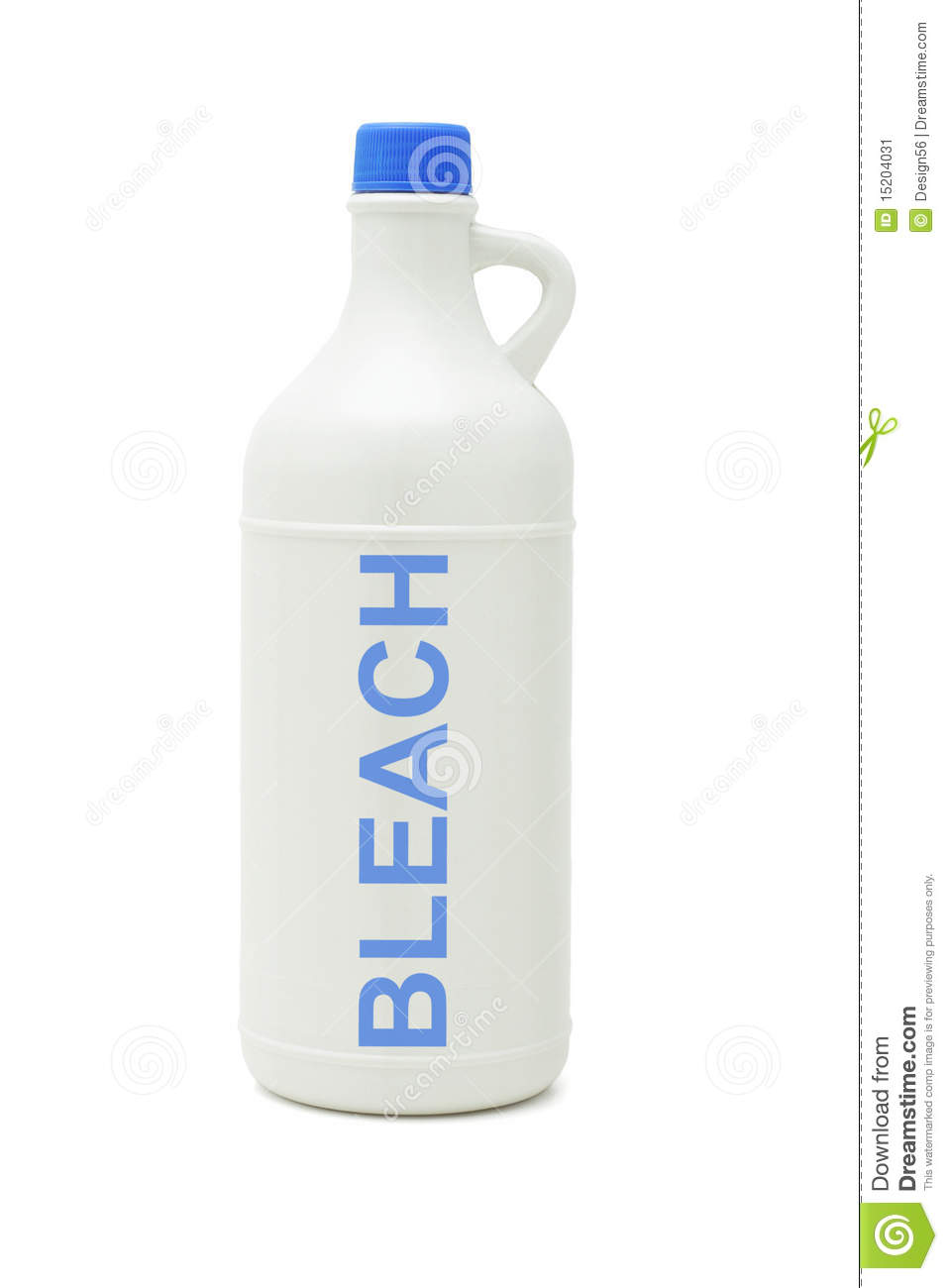 Bottle Of Household Bleach Stock Image   Image  15204031