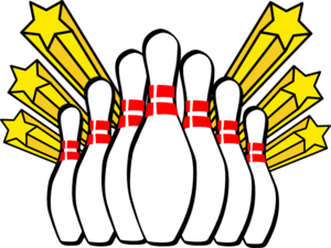 Bowling Pins Clip Art At Clker Com   Vector Clip Art Online Royalty    