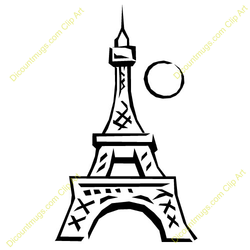 Eiffel Tower Silhouette Clip Art Clipart