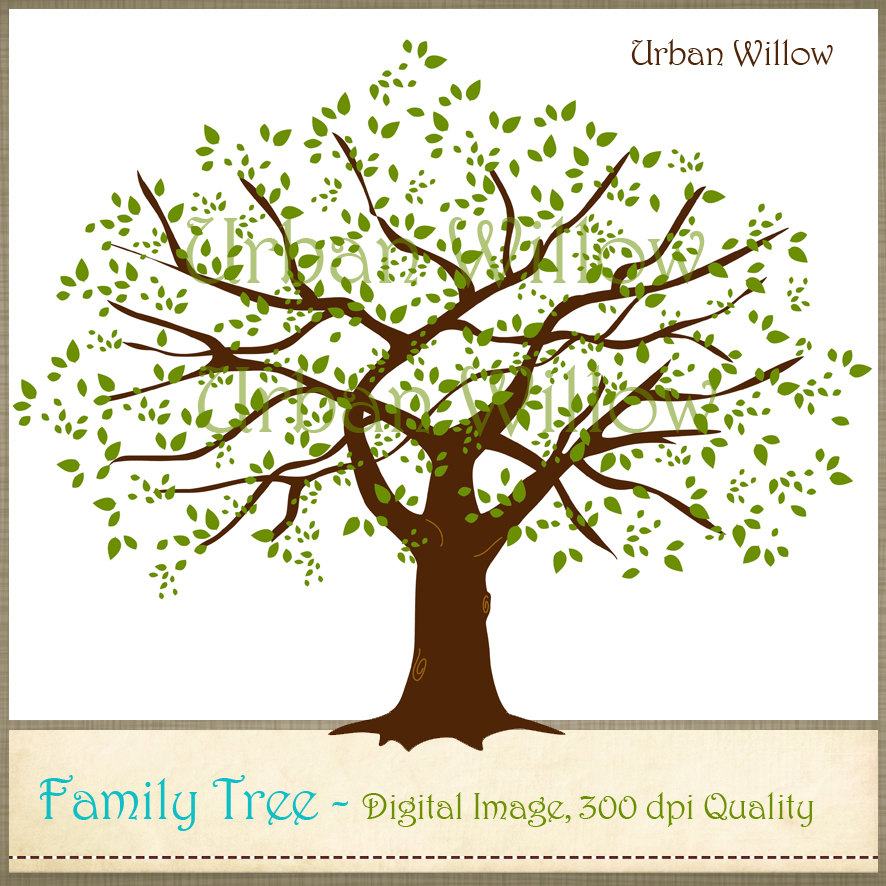 Family Tree Clip Art Digital Clip Art For Personal