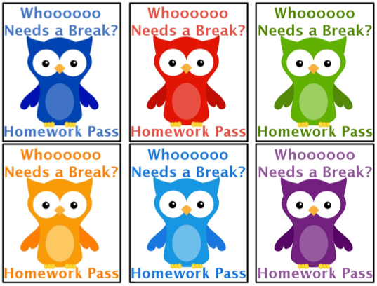 Homework Pass Clipart