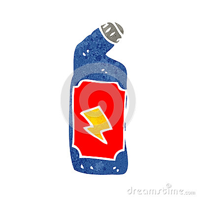 More Similar Stock Images Of   Retro Cartoon Bleach Bottle