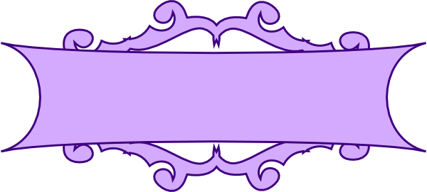 Purple Scroll Banner Clip Art At Clker Com   Vector Clip Art Online