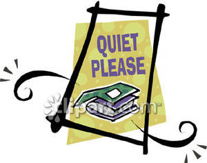 Quiet Please Sign Clipart Image