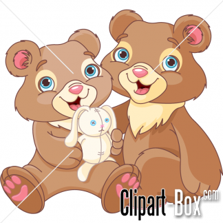 Related Bears Couple Cliparts