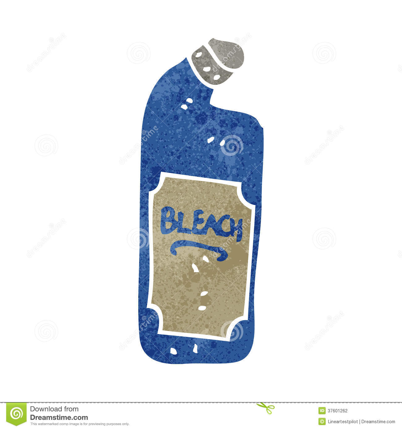 Retro Cartoon Bleach Bottle Stock Photography   Image  37601262