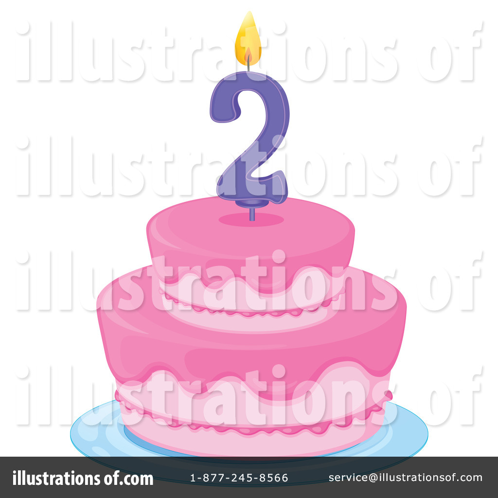 Royalty Free  Rf  Birthday Cake Clipart Illustration By Colematt