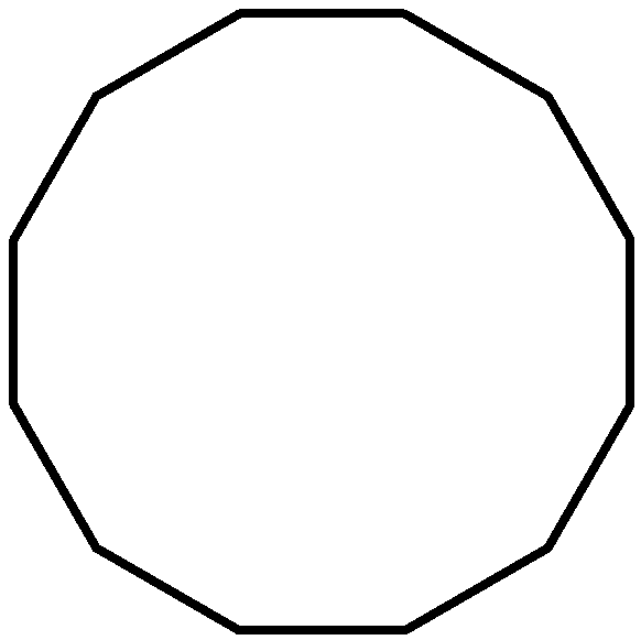 Shapes Clipart Regular Dodecagon Col