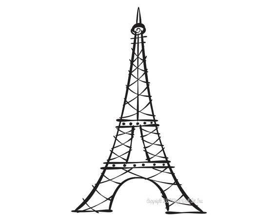 Simple Eiffel Tower Clip Art Quotes
