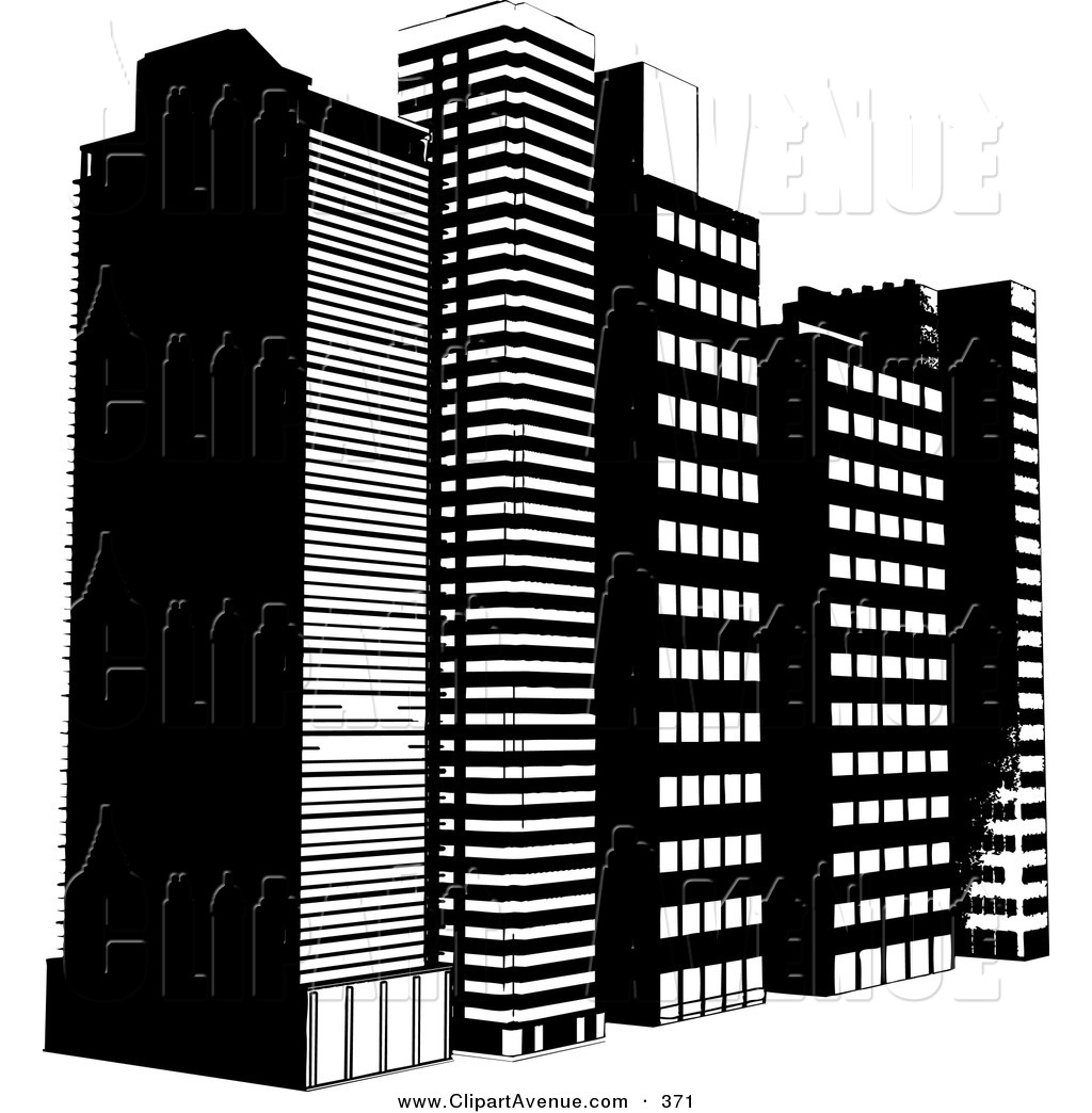 Tall Building Clipart Avenue Clipart Of A Row Of
