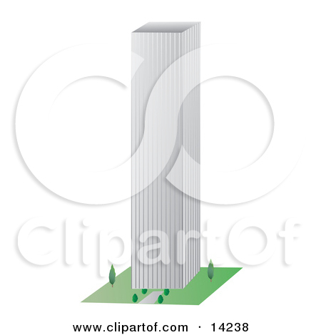 Tall City Building Clipart Illustration By Rasmussen Images  14238