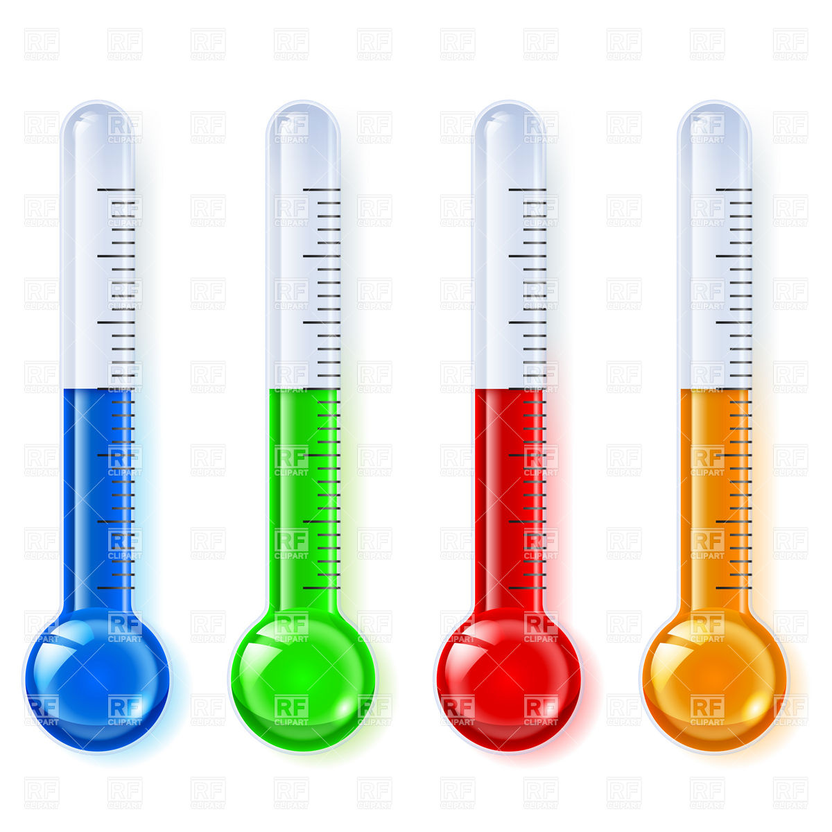 Temperature Indicators Thermometer Download Royalty Free Vector