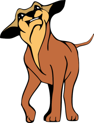 Angry Dog 1   Vector Clip Art