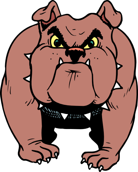 Angry Red Bulldog Clip Art At Clker Com   Vector Clip Art Online    