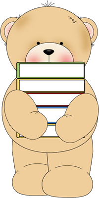Bear Holding Books Clip Art Image   Cute Bear Holding A Stack Of Books    