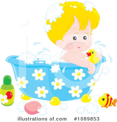 Com 1057403 Royalty Free Bath Time Clipart Illustration
