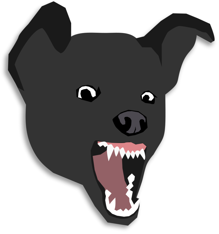 Free Angry Dog Clip Art