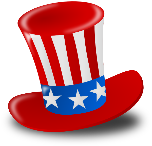 Free Red Patriotic Hat Clip Art