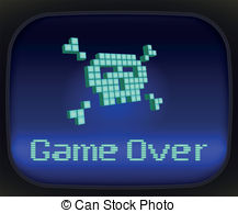 Game Over Vector Clip Art Royalty Free  6530 Game Over Clipart Vector