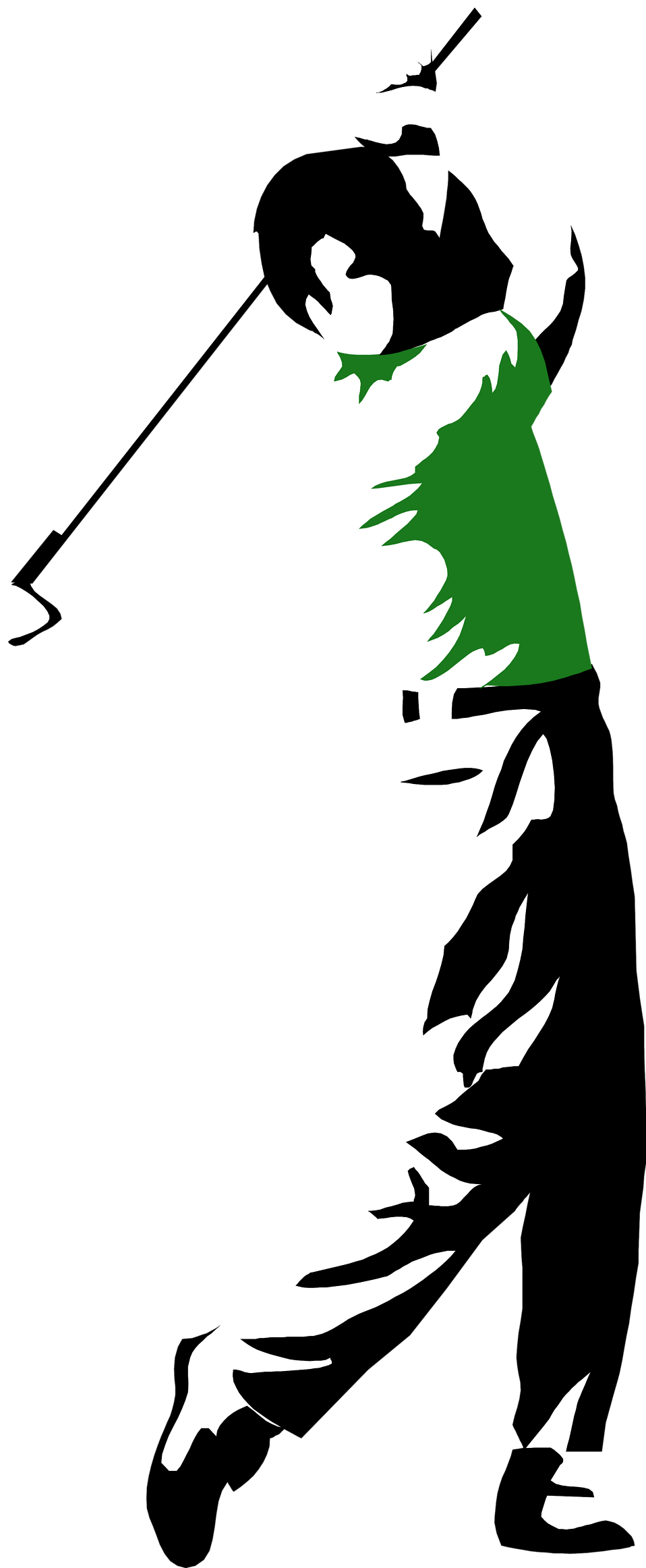 Golf   Free Stock Photo   Illustration Of A Man Swinging A Golf Club