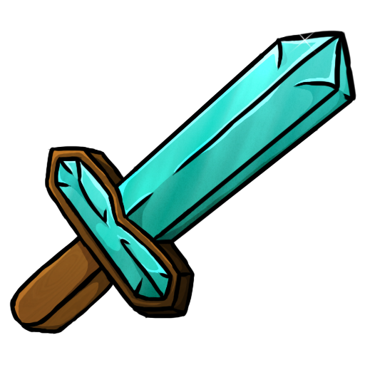 Minecraft Diamond Sword Icon Png Clipart Image   Iconbug Com