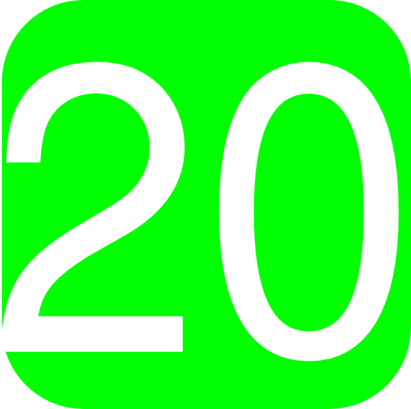Number 20 Clipart With Number 20 Clip Art