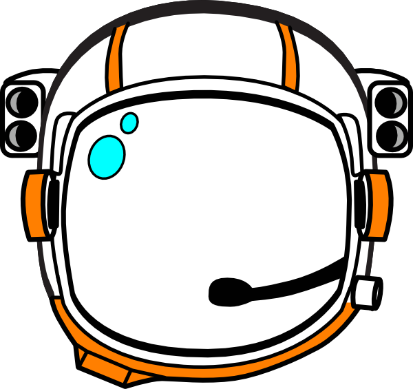 Orange Astronaut Helmet Clip Art At Clker Com   Vector Clip Art Online
