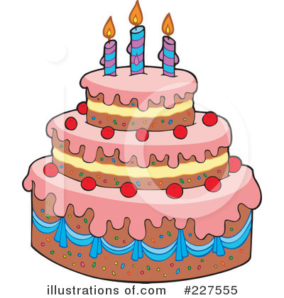 Birthday Cake Clipart  227555 By Visekart   Royalty Free  Rf  Stock